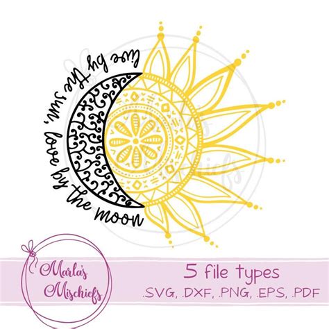  Also Included Eps Celestial Sun And Moon Svg Cut File Png Includes