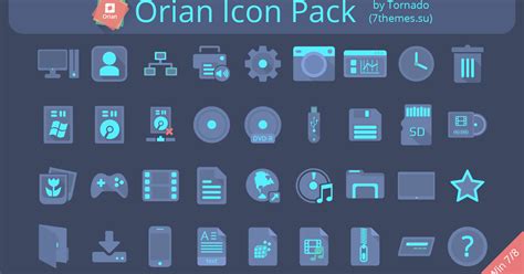All the icons in the windows 10 pack are vector illustrator files with svg and png formats as well. Orian Icon Pack 7tsp installer