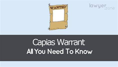 Capias Warrant What It Means And How It Works Explained