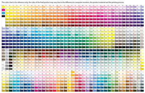 Gallery Of Pantone Sublimation Colour Chart In Pantone Pantone The