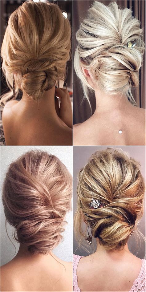 Sweep your hair back and pin it into a simple and elegant low chignon. 60+ Best Wedding Hairstyles from Tonyastylist for the ...
