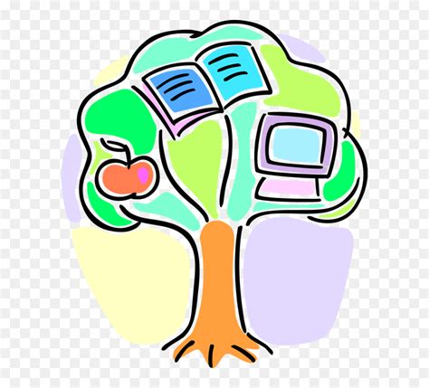 Vector Illustration Of Academic Education Tree Of Knowledge Knowledge