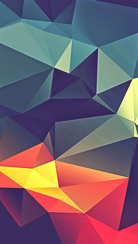 Colorful Polygonal Render Iphone Wallpapers Free Download