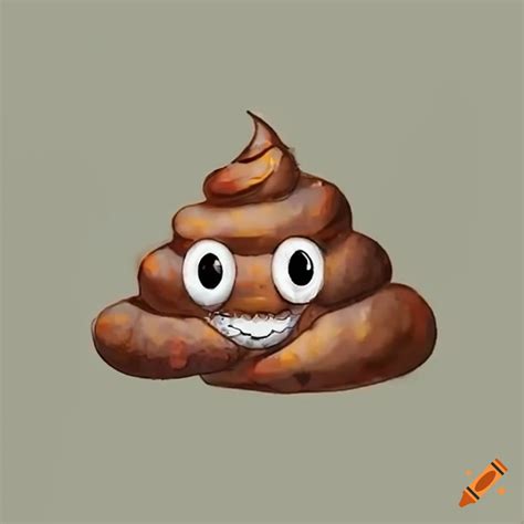 Funny Poop Emoji On Craiyon