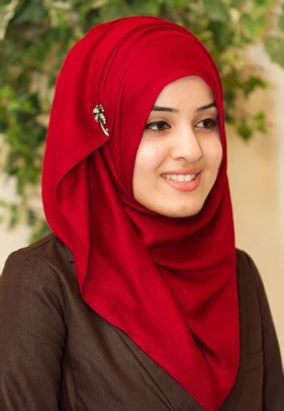 Red Style Hijab Girl