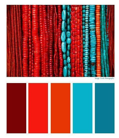 Red And Turquoise Blue Color Palette Turquoise Color Combinations