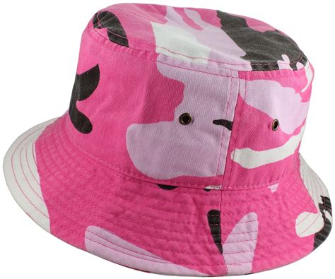 Gelante Bucket Hat Cotton Packable Summer Travel Cap Pink Camo L Xl Walmart Com