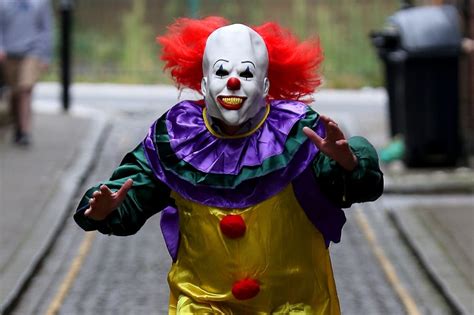 killer clowns terrified woman chased down street by clown brandishing knife in north london