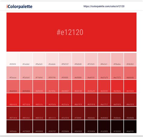 Hex Color Code E12120 Akira Red Color Information Hsl Rgb Pantone