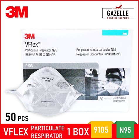 3m N95 9105 Face Mask Vflex Particulate Respirator For Dust And Virus