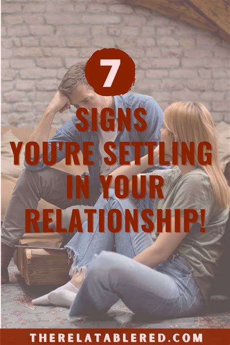 Signs You Re Settling In Your Relationship Relationship