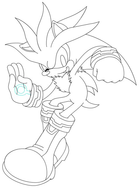 31 Silver The Hedgehog Coloring Page Leonessebethann