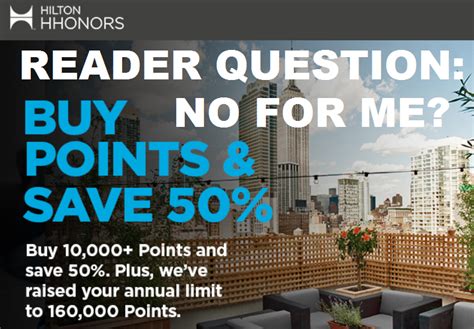Reader Question Hilton Hhonors Points Purchase Promo Not For My Account Loyaltylobby