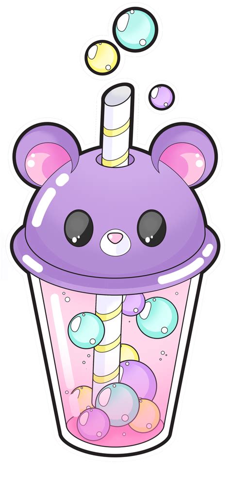 Bear Bubble Tea By Meloxi Cute Kawaii Drawings Cute Animal Drawings