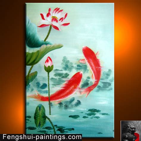 Koi Painting Koi Fish Painting Feng Shui Fish Painting