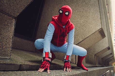My Cosplay Of Spider Mans Homemade Suit From Homecoming And Also