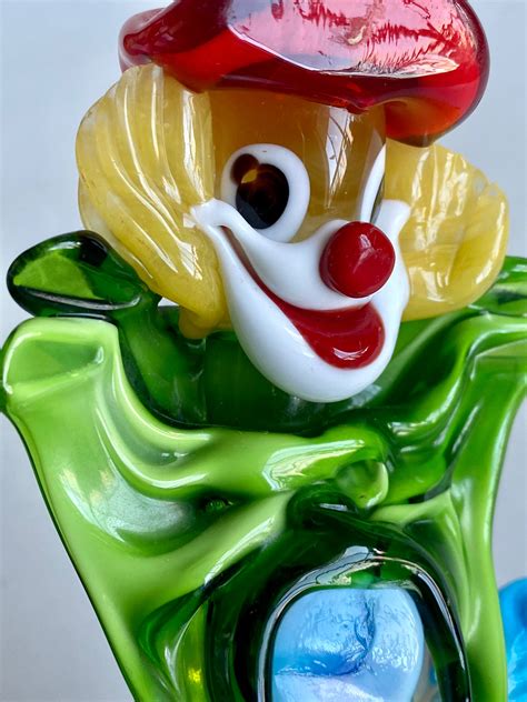 Vintage Authentic Murano Glass Clown Sculpture Italian Etsy