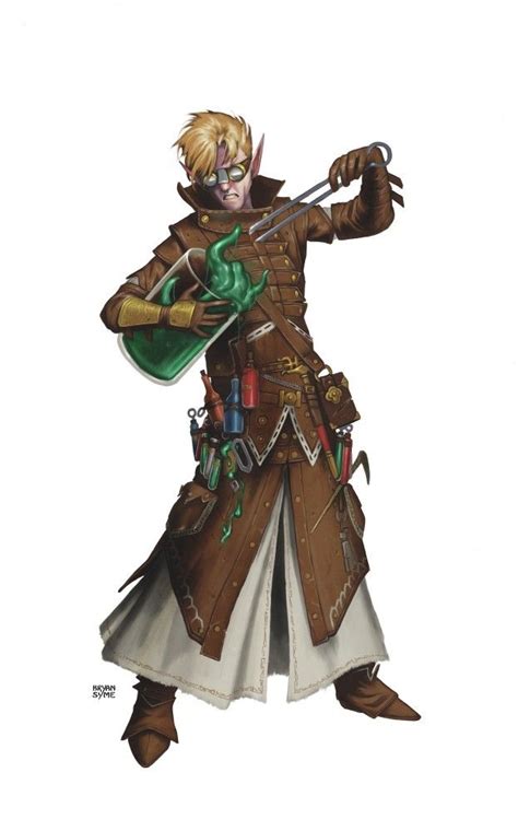 Steam Punk Elf Male Character Character Portraits Fantasy Character