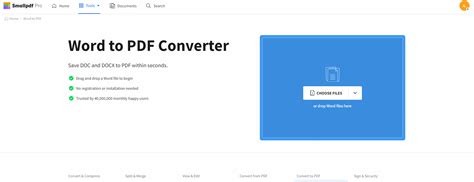 Docx To Pdfconvert Word Files To Pdf Online For Free Smallpdf