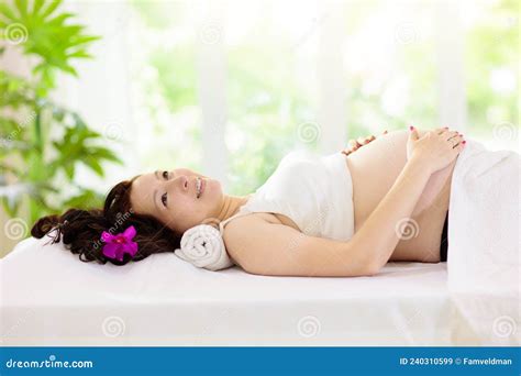 pregnancy spa massage for pregnant woman stock image image of asia healthy 240310599