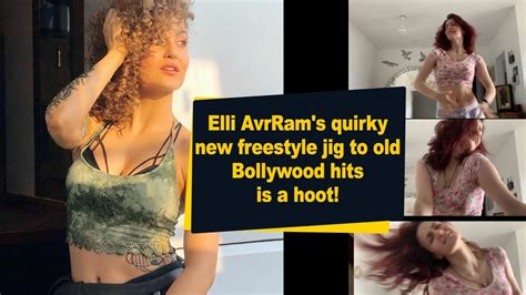 Elli Avrram S Quirky New Freestyle Jig To Old Bollywood Hits Is A Hoot Youtube
