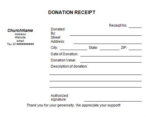 Fantastic Donation Receipt Letter Template In Word Document Superb