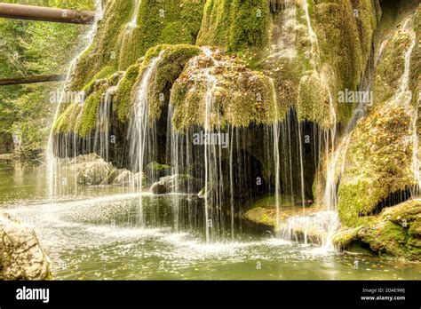 The Unique Beautiful Bigar Waterfall Full Of Green Moss Bozovici