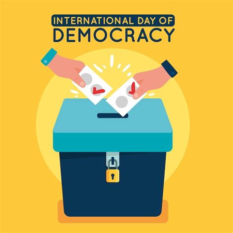Concepto del día internacional de la democracia Vector Gratis