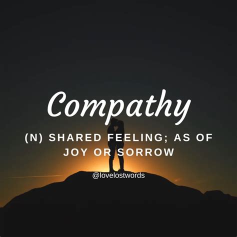 Compathy Is A Shared Feeling With Another Person Or Group Of Others As