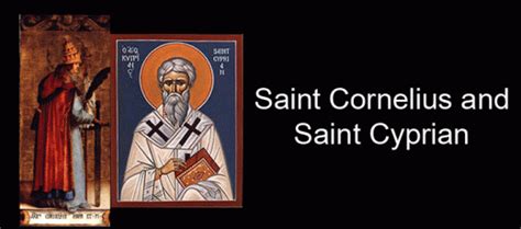 September 16 Saint Cornelius And Saint Cyprian Oye