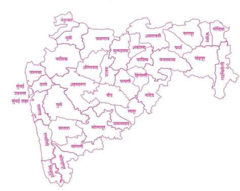 Maharashtra List Of Districts एकूण जिल्हेतालुके व पिन कोड वेब शोध