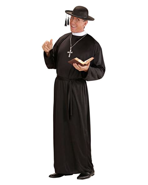 Adult Men Christian Missionaries Preacher Pastor Priest Cosplay Costume Halloween Purim Party