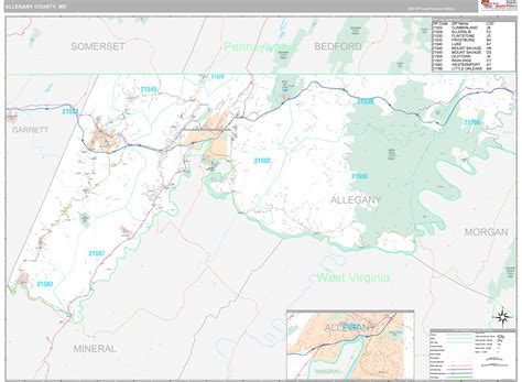 Allegany County Md Map New York Zip Code Map