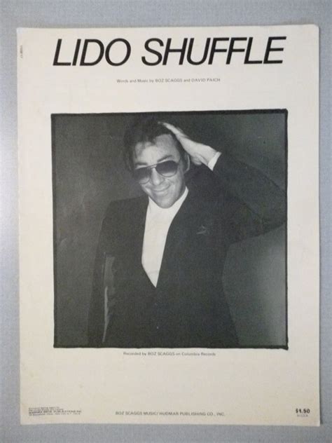 Lido Shuffle Sheet Music 1977 Boz Scaggs Piano Vocal Guitar Music