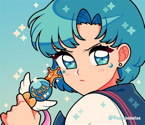 Emily Boba On Twitter Mercury And Moon Arte Sailor Moon Sailor Moon Fan Art Sailor