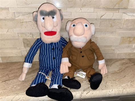 Muppets Vision 3d Statler And Waldorf Bean Bag Plush Doll Toy Wtag