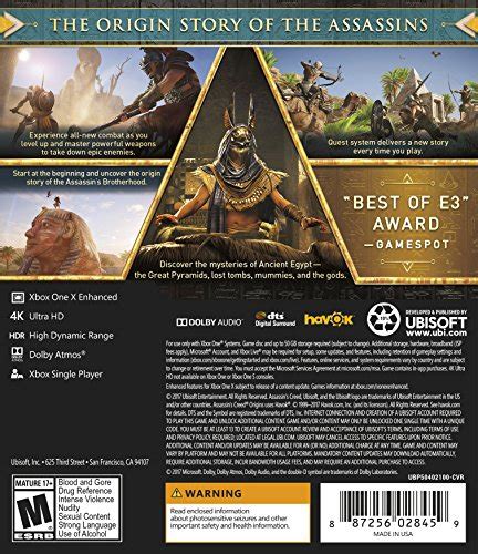 Assassins Creed Origins Xbox One Standard Edition Pricepulse