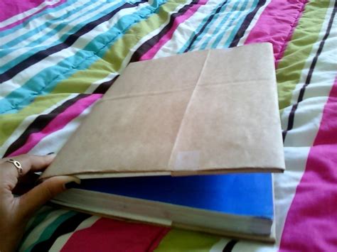 Paper Bag To Book Cover · How To Make A Paper Book Cover