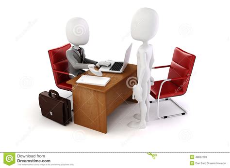 Download no background stock vectors. 3d Man, Business Meeting, Job Interview Stock Illustration ...