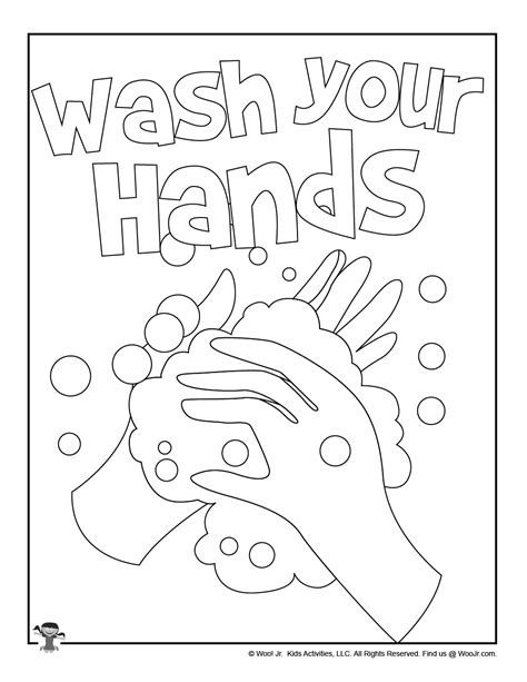 Wash Your Hands Coloring Page Printable Pages Hand Washing Poster My Xxx Hot Girl
