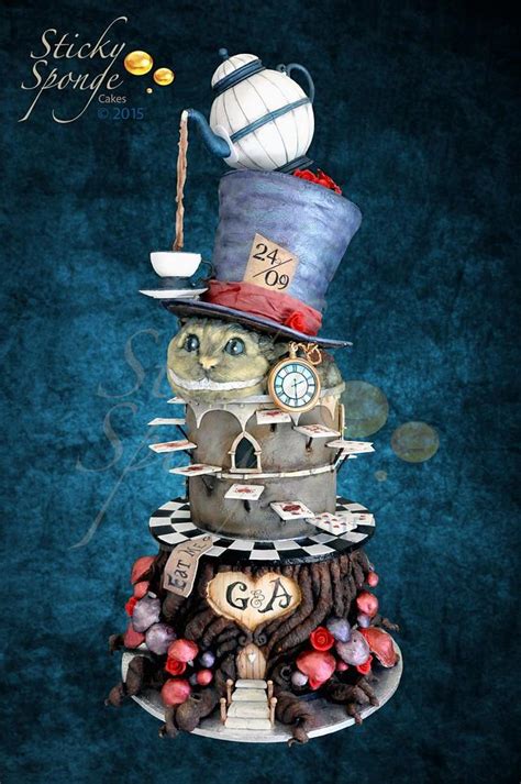 Alice In Wonderland Wedding Cake Decorated Cake By Cakesdecor