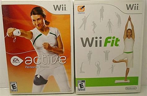 2 Wii Games Active Personal Trainercomplete And Wii Fitno Manuel Very