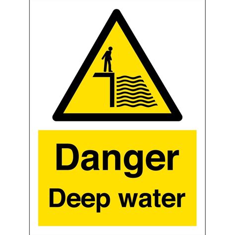 Danger Deep Water Signs From Key Signs Uk