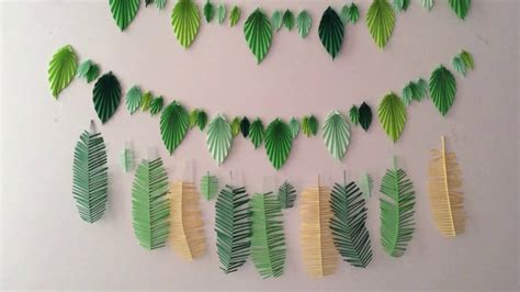 Wall Decor Tropical Diy Paper Craft Origami Youtube