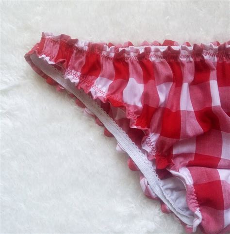 Gingham Frilly Panties Pin Up Lingerie Size Xxs Xxl Etsy