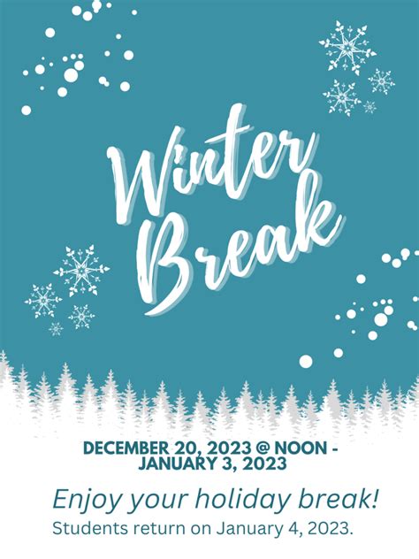 Winter Break Is Approaching Washington Wilkes Middle School
