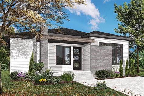 Plan 22496dr Modern Ranch Home Plan With Basement Expansion Ranch