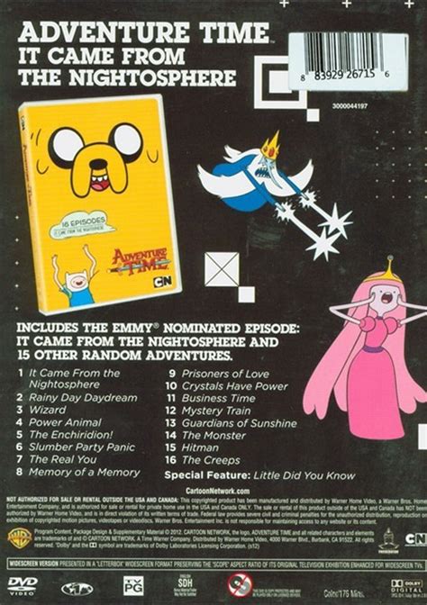 Adventure Time It Came From The Nightosphere Repackage Dvd 2010