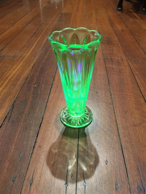 Yes, canary glass, uranium glass, or vaseline glass, as it became known in the early 20th century for its similar color to petroleum jelly, emits radiation, but the some are drawn to its perceived menace so they can pat themselves on the back for not being intimidated by its unfairly toxic reputation. Uranium Glass Vase | Glass vase, Glass, Vase