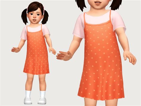 Layered Dress Toddler The Sims 4 Create A Sim Curseforge